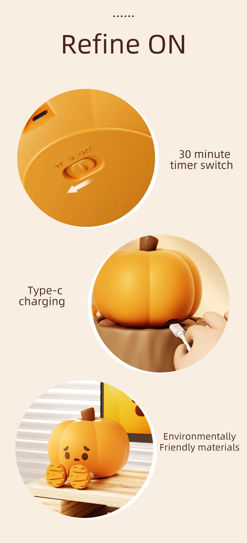 Lampka LED LittlePumpkin